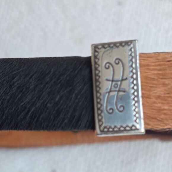 Brighton vintage multicolored calf hair leather belt main image 10